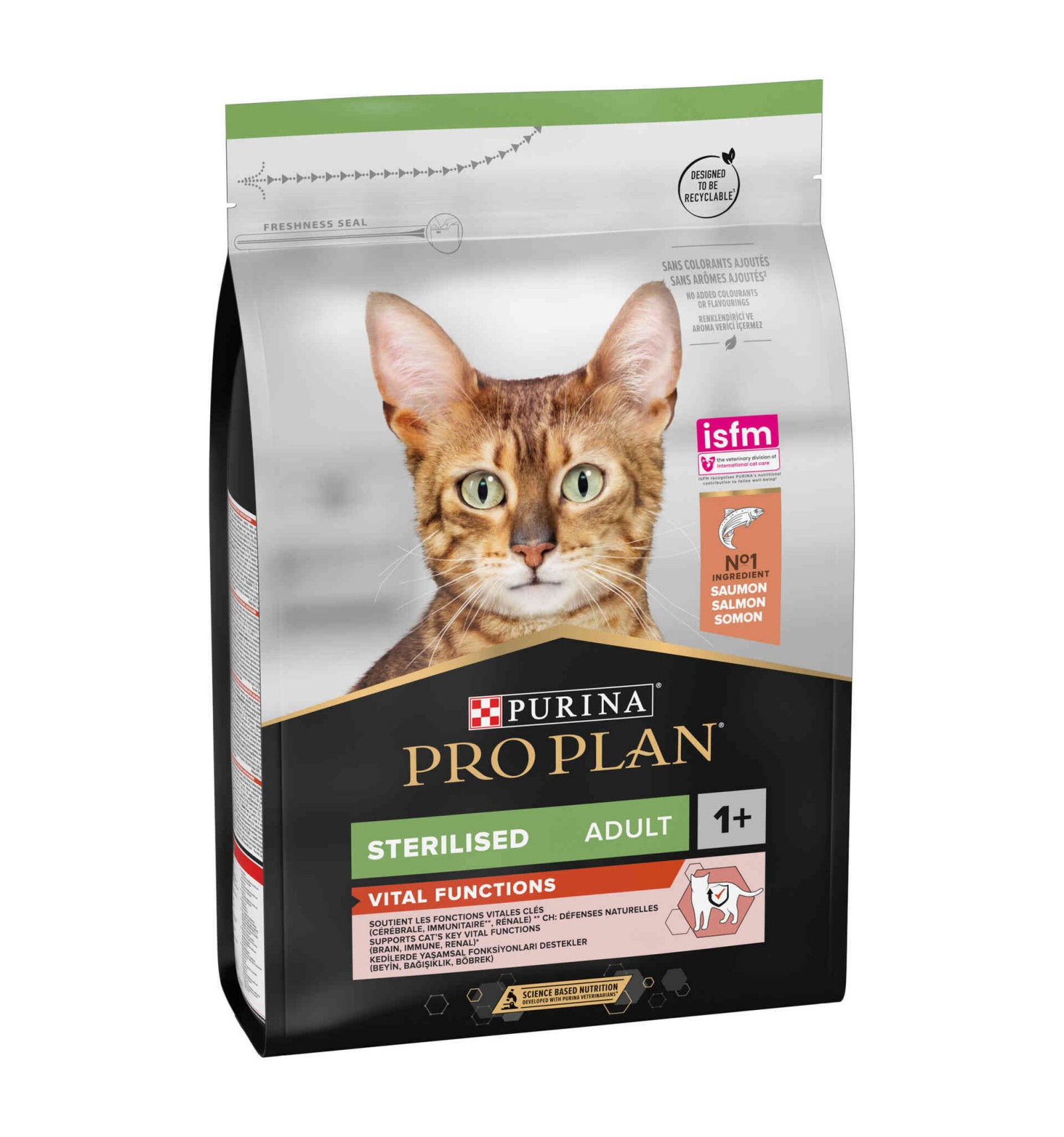 Purina Pro Plan Gato Adult Sterilised Salmão OptiSenses Vital Function