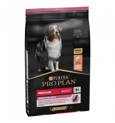 Purina Pro Plan Medium Adult Sensitive Skin Optiderma 14kg