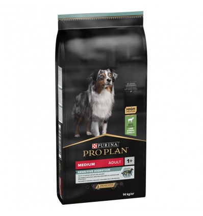 Purina Pro Plan Cão Adult Medium Sensitive Digestion Optidigest Borrego