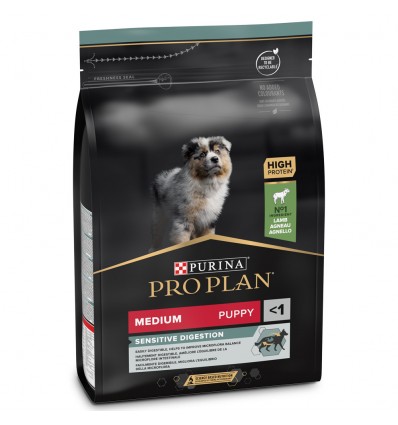 Purina Pro Plan Medium Puppy Sensitive Digestion Optidigest Borrego 3 kg