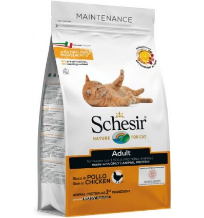 Schesir Manutenção Frango Gatos 1,5Kg Dry Line (Linha Seca)