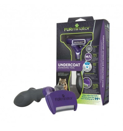 Furminator Escova Grande Gatos Pêlo Longo ( + 5cm)