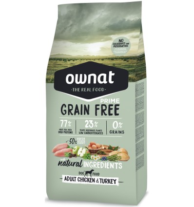 Ownat Cão Grain Free Adult Chicken & Turkey