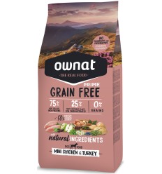 Ownat Cão Grain Free PRIME Mini Adult Chicken & Turkey