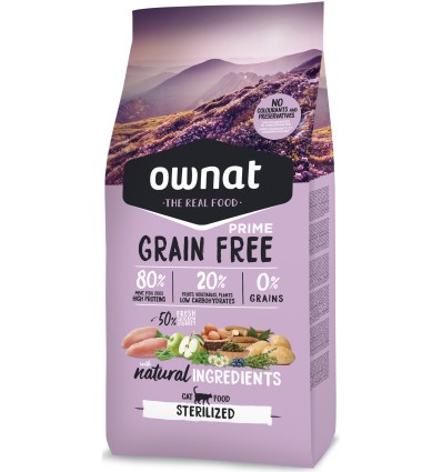 Ownat Gato Grain Free PRIME Adult Sterilised