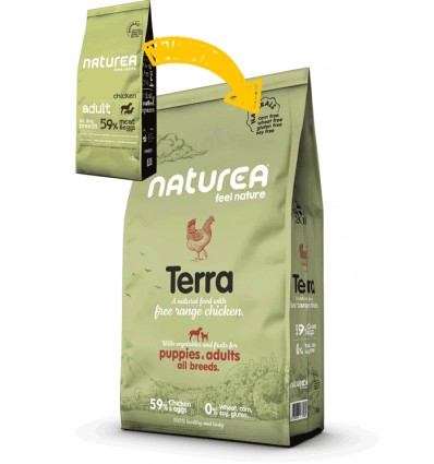 Naturea Naturals Puppie e Adult Terra Free Range chicken