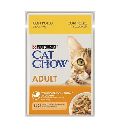 Purina Cat Chow Adultos Húmidos c/ Frango 85gr