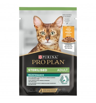 Purina Pro Plan Gatos Húmidos Nutri Savour Sterilised Frango Saq. 85gr