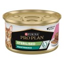 Purina Pro Plan Gatos Húmidos Adulto Esterilizado Atum e Salmão em mousse