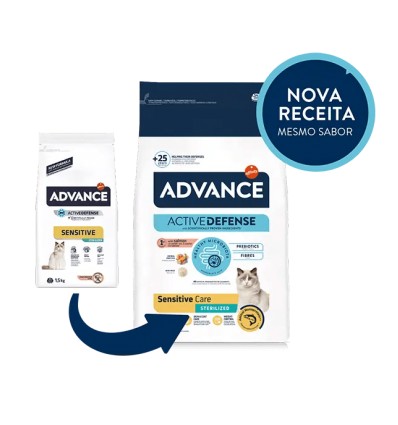 Advance Gato Adulto Sterilised Sensitive Salmão/Cevada 