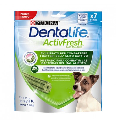 Purina Cão DentaLife Snacks ActivFresh Small 7-12kg (7 sticks)