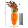 Brinquedo Kong Refillable Feather Rato p/ gatos (20 cm)