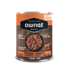 Ownat Cão Wetline Grain Free Frango com cenoura 395gr