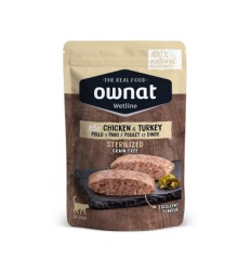 Ownat Gato Wetline Grain Free Esterilizado Frango com Perú