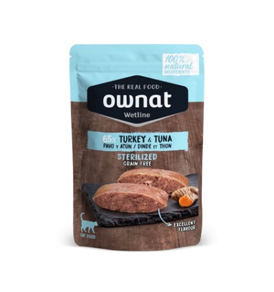 Ownat Gato Wetline Grain Free Esterilizado Perú com Atum