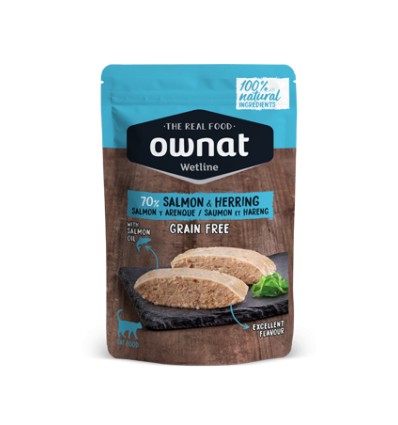 Ownat Gato Wetline Grain Free Salmão com Arenque