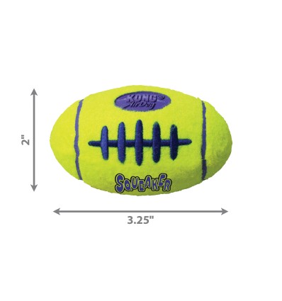 Brinquedo Kong AirDog squeaker Bola de Football c/ som - tamanho M (ASFB2E)