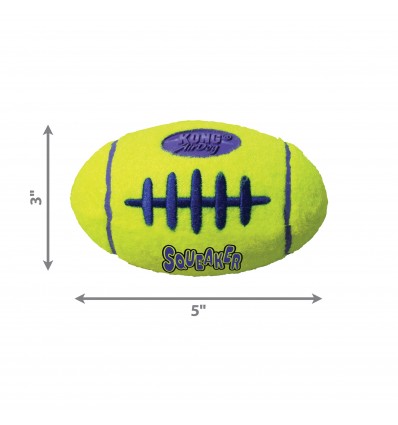 Brinquedo Kong AirDog squeaker Bola de Football c/ som - tamanho M (ASFB2E)