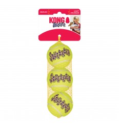 Brinquedo Kong Squeakair Bola de Ténis c/ som - Medium- Emb. 3 bolas (AST2E)