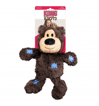 Brinquedo Kong Peluche Wild Knots Urso Castanho - XL (33,5 cm)