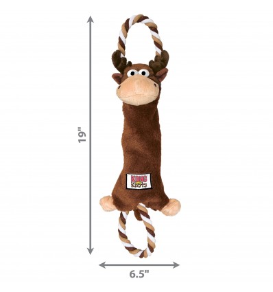 Brinquedo Kong Peluche Tugger Knots Alce - Medium/ Large (51cm)