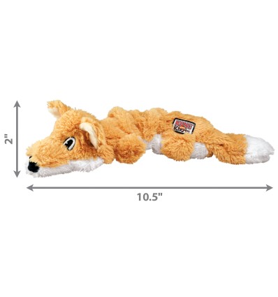 Brinquedo Kong Peluche Scrunch Knots Raposa - Medium/Large (37cm)