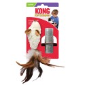 Brinquedo Kong Refillables Feather Rato com catnip (NM42E)