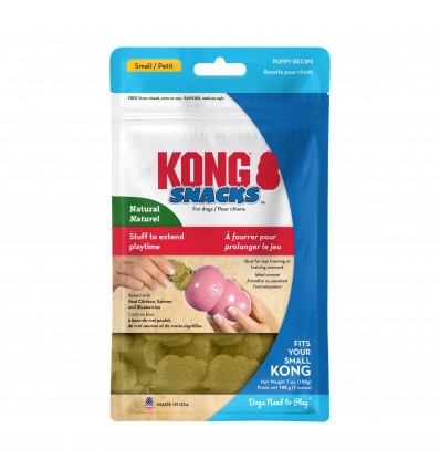 Kong Snacks/Bolachas p/rechear Brinquedos PUPPY - Frango - Small (XY3E)