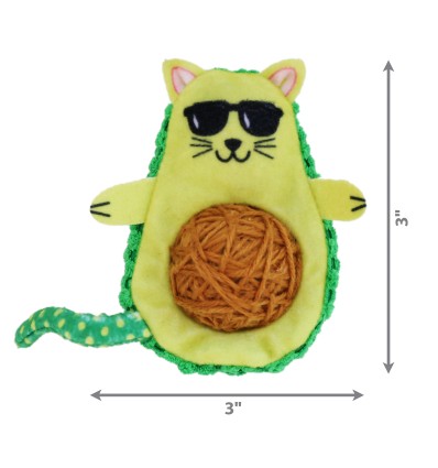 Brinquedo Kong Wrangler avoCATo com catnip (CA462E)