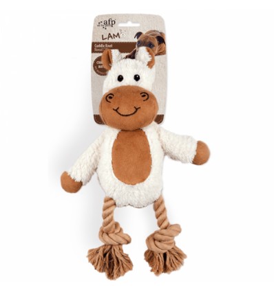 Brinquedo AFP Peluche p/ Cão c/ Corda Dental Ovelha (31 cm)