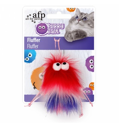 Brinquedo AFP Gato Furry Ball Vermelho com catnip