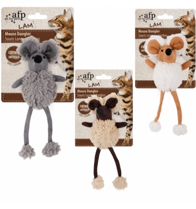 Brinquedo AFP Gato Mouse Dangler com catnip