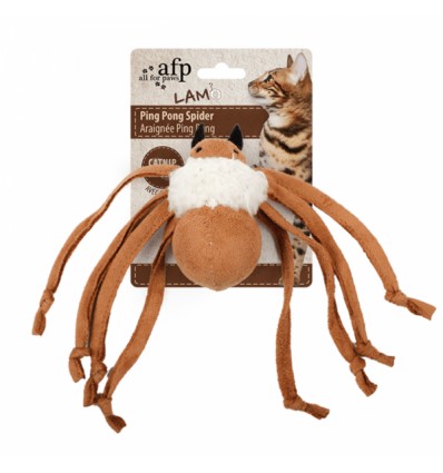 Brinquedo AFP Gato Ping Pong Spider com catnip