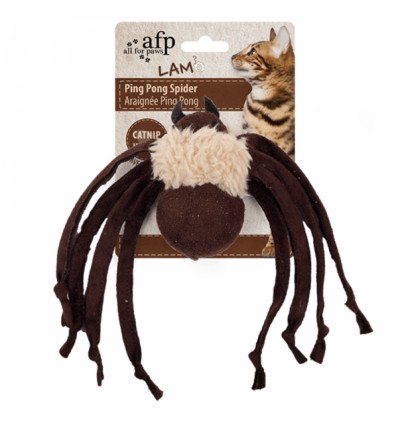 Brinquedo AFP Gato Ping Pong Spider com catnip