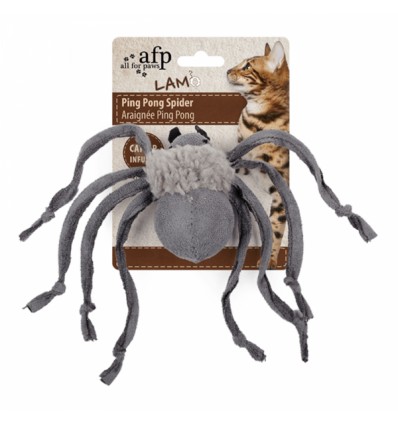 Brinquedo AFP Gato Ping Pong Spider com catnip