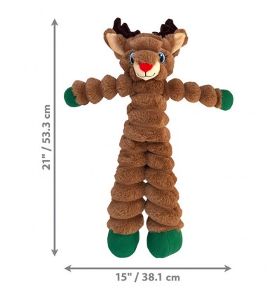 Brinquedo Kong Natal Peluche Shakers Crumples Rena - Xlarge (H24D188)