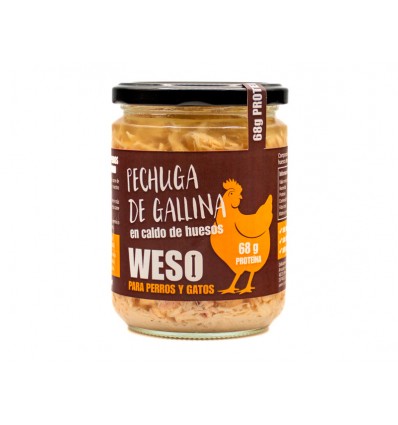 WESO Peito de Galinha em caldo de ossos (para cães e gatos)