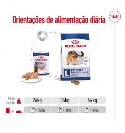 Royal Canin Maxi Adult, Cão, Húmidos em lata, Adulto, Alimento