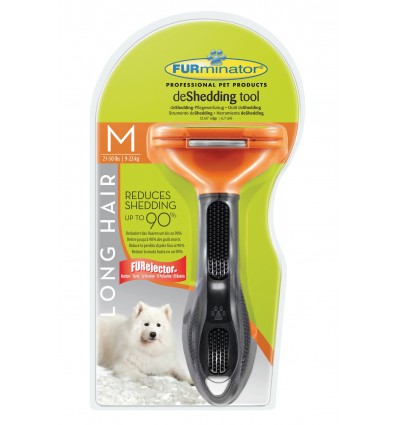 Furminator Escova Cães Raça Média Pêlo Longo ( + 5cm) - M