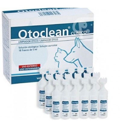 Otoclean - Limpeza de Ouvidos Cães e Gatos 18X5ml