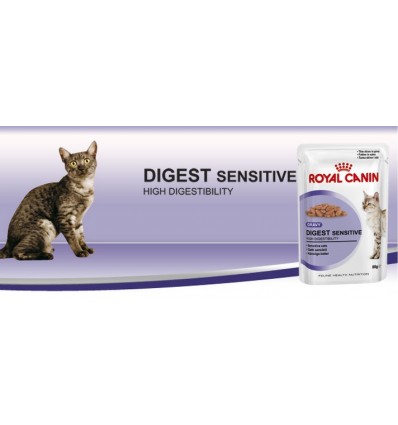 Royal Canin Gatos Digestive Sensitive Húmidos Saquetas 85g x 12uni.