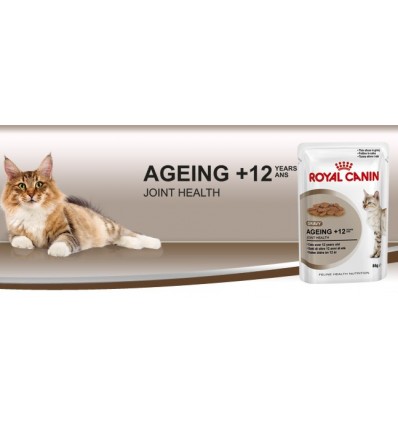 Royal Canin Gatos Ageing +12 Húmidos Saquetas 85g x 12uni.