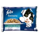 Purina Gatos Húmidos Felix Fantastic Banquete do Mar 4x85gr