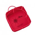 Alimentador/Bebedouro Hunter em Silicone Vermelho p/ Viagem