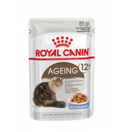 Royal Canin Ageing +12 (Jelly), Gatos, Húmidos, Sénior, Alimento