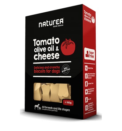 Naturea Snacks p/Cão Tomate, Azeite e Queijo 230G