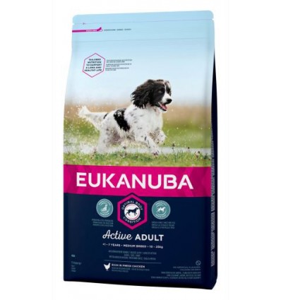 Eukanuba Adult Medium Breed Frango 12Kg