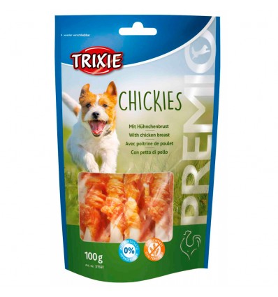 Ossos Cálcio Trixie p/ Cão c/ Filetes Peito Frango 100gr.