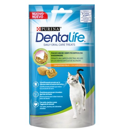 PURINA DentaLife Snacks Gato Salmão 40gr.