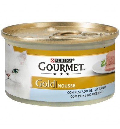 Purina Gourmet Gold Mousse com Peixe do Oceano lata 85gr